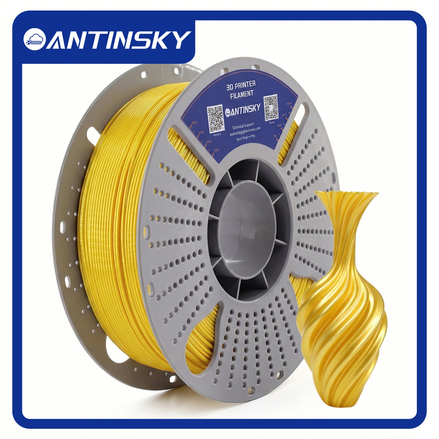 ANTINSKY Silk PLA Filament 1.75mm 1kg