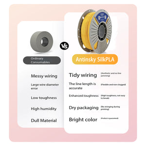 ANTINSKY Silk PLA Filament 1.75mm 1kg
