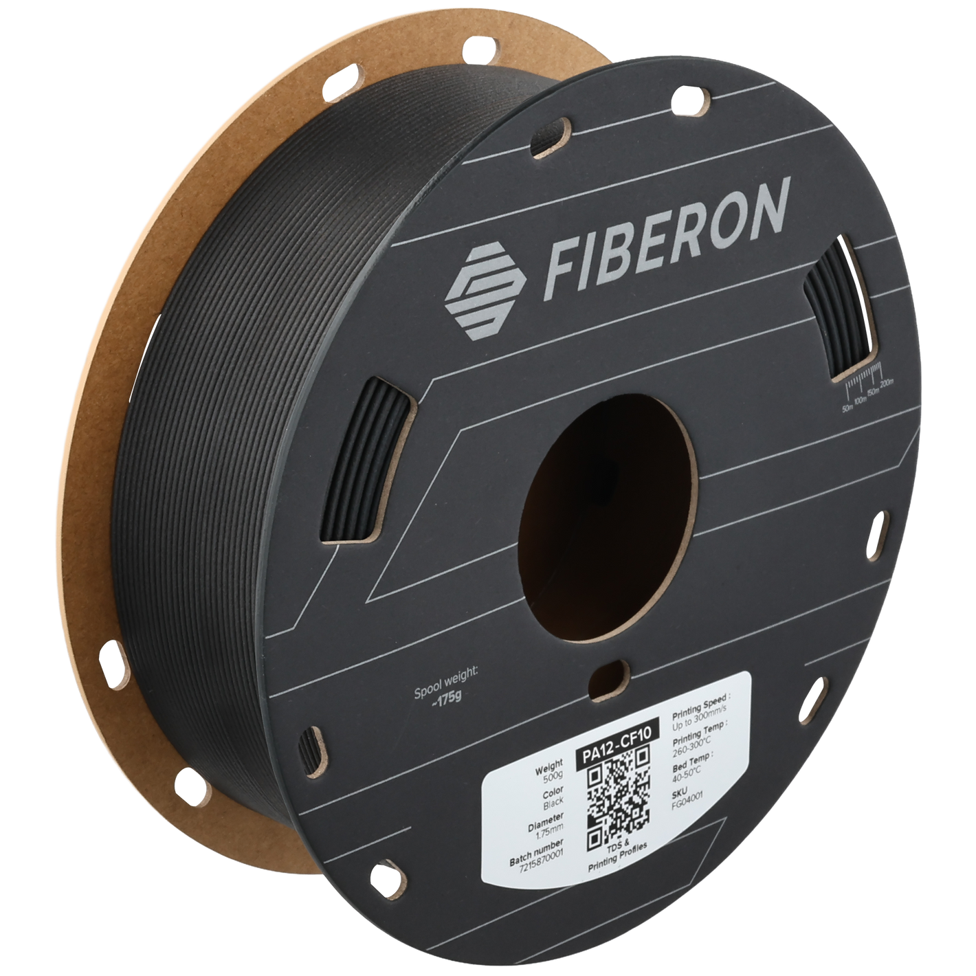 Polymaker Fiberon PA12-CF10 Filament 1.75mm 0.5kg