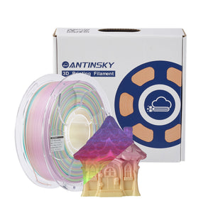 ANTINSKY PLA Silk Luminous Multicolor 3D Filament 1.75mm 1kg